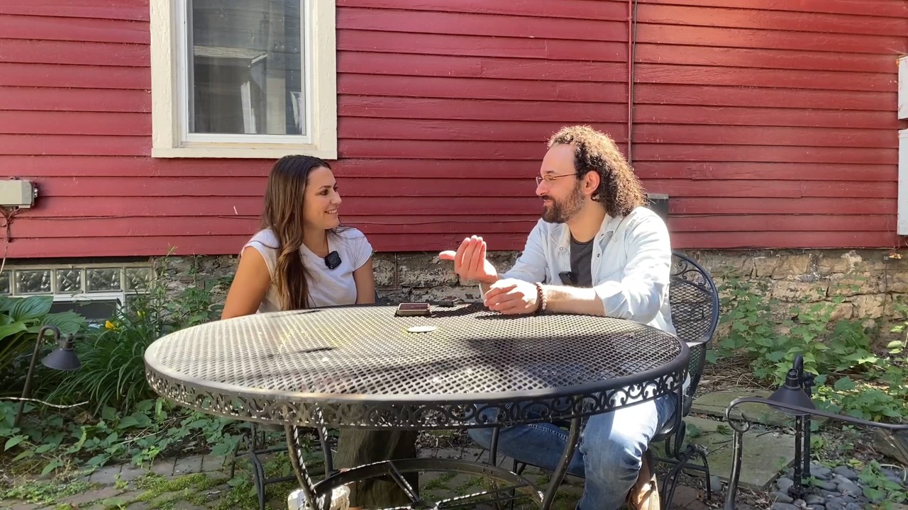 Angela Bianchi and Jordan Bianchi in conversation