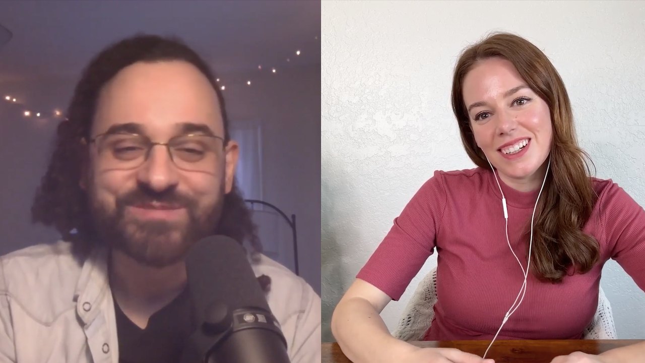 Sara Burgess and Jordan Bianchi in conversation